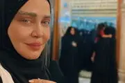طرفداران بهاره رهنما در کربلا غافلگیرش کردند!/ فیلم