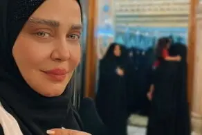 طرفداران بهاره رهنما در کربلا غافلگیرش کردند!/ فیلم