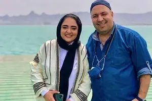 عکس علی اوجی و نرگس محمدی با اسطوره خوشتیپ فوتبال جهان