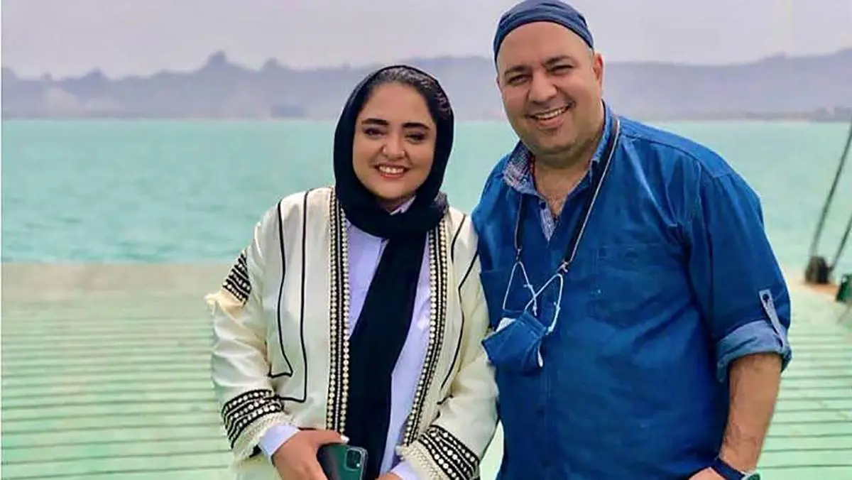 عکس علی اوجی و نرگس محمدی با اسطوره خوشتیپ فوتبال جهان