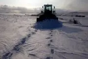 ارتفاع برف دراین شهر به ۸۰ سانتی متر رسید