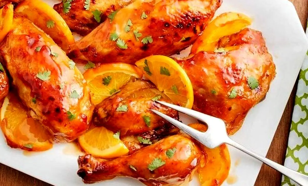 طرز تهیه مرغ پرتقالی گیلانی؛ خوراک گرمِ شب‌های نارنجی