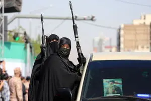 تصاویر رزمایش بزرگ «دختران جان‌فدای ایران»