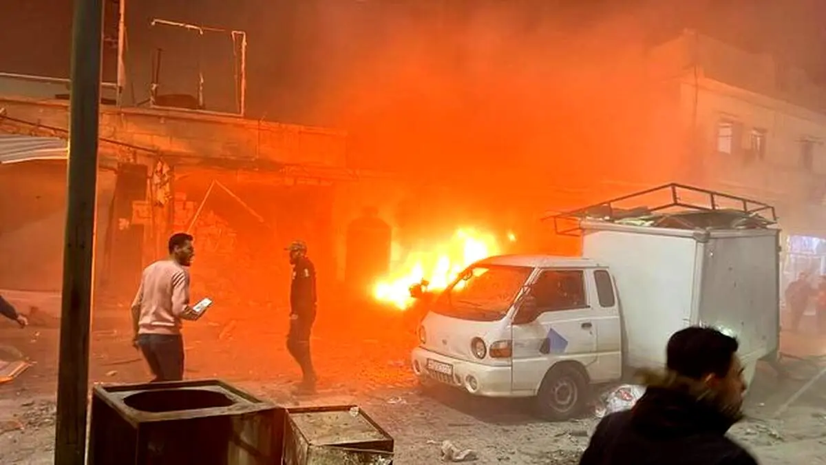 وقوع انفجار در یک بازار در شمال حلب