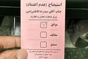 این نمایندگان به استیضاح فاطمی امین رای دادند+اسامی