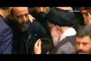 دلجویی رهبر انقلاب از فرزندان سانحه بالگرد + عکس 