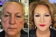 تغییر چهره باورنکردنی این پیرزنان با آرایش معجزه‌گر + عکس