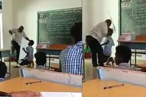 تنبیه سخت در عین حال مسخره دانشجویان بی‌انضباط + عکس