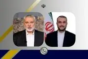 گفت‌وگوی تلفنی اسماعیل هنیه و امیرعبداللهیان درباره تحولات جاری فلسطین