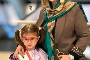 نیوشا ضیغمی و دختر نازش/ عکس