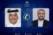 رایزنی وزرای خارجه ایران و قطر درباره غزه