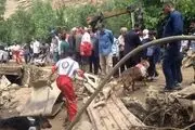 پیدا شدن پیکر یکی از مفقودین سیل جاده چالوس