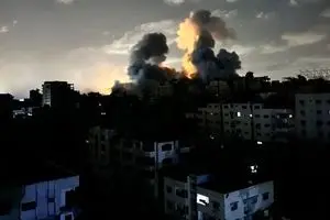 اسرائیل دوباره به غزه حمله کرد 