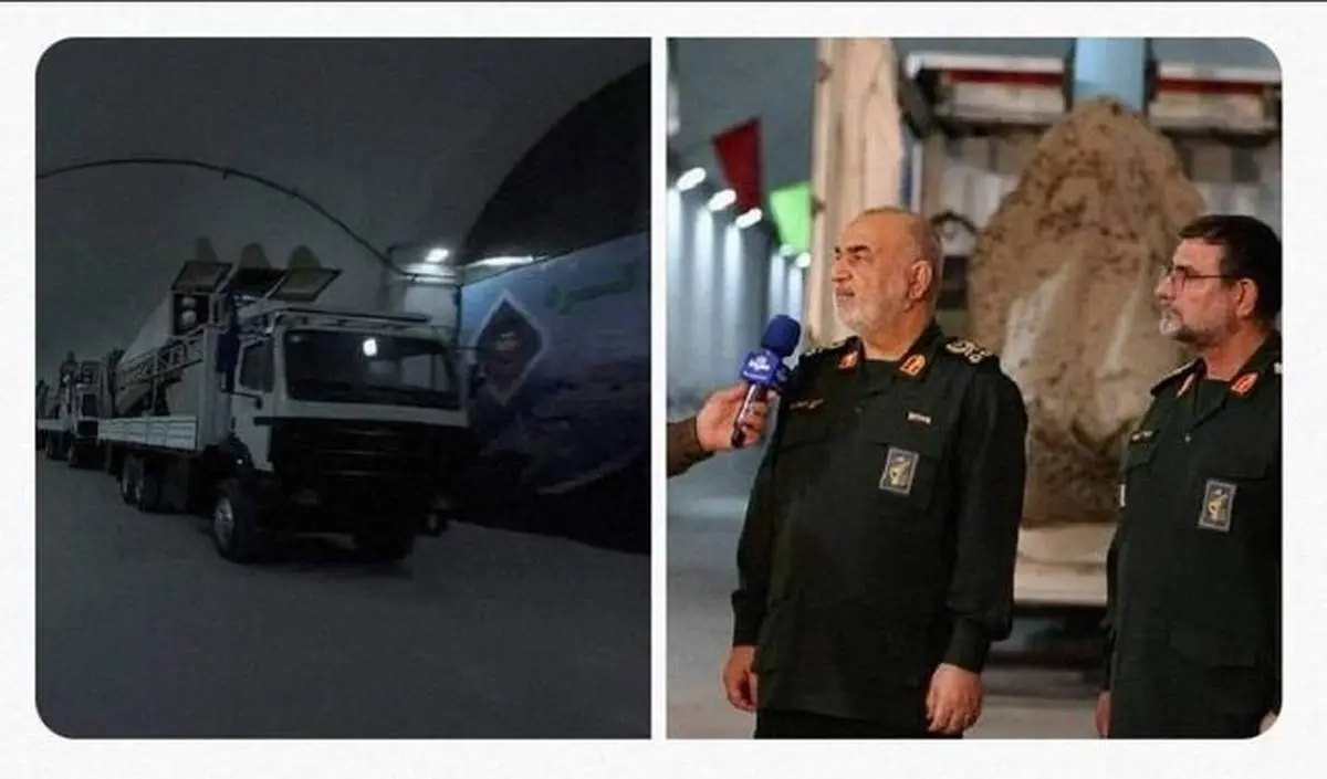 بازدید سرلشکر سلامی از یگانهای موشکی نیروی دریایی/رونمایی از یک دستاورد دفاعی