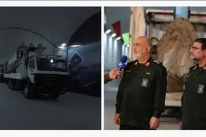 بازدید سرلشکر سلامی از یگان‌های موشکی نیروی دریایی/رونمایی از یک دستاورد دفاعی