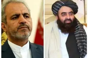 دیدار سرپرست جدید سفارت ایران در کابل با امیرخان متقی