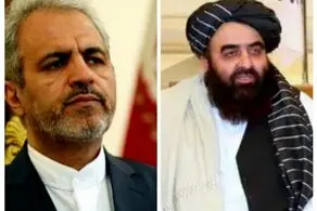 دیدار سرپرست جدید سفارت ایران در کابل با امیرخان متقی