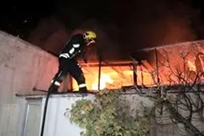 آتش‌سوزی مهیب در خیابان زهدی تهران+عکس