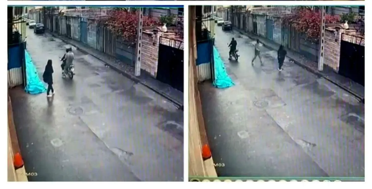 لحظه زورگیری از زن جوان در روز روشن+عکس