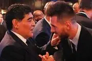 استوری لیونل مسی به مناسبت سال‌مرگ دیگو مارادونا

