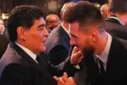 استوری لیونل مسی به مناسبت سال‌مرگ دیگو مارادونا

