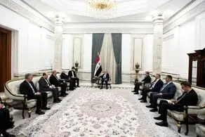 دیدار ظریف و رئیس جمهور عراق در بغداد 
