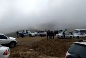 محل سانحه بالگرد رئیس جمهور برفی شد!