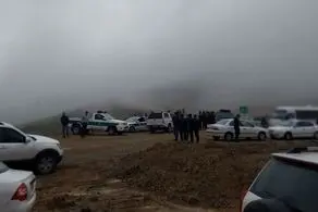 محل سانحه بالگرد رئیس جمهور برفی شد!