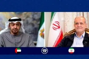 گفت‌وگو تلفنی مسعود پزشکیان با رئیس دولت امارات متحده عربی