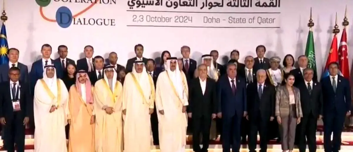 عکس یادگاری پزشکیان در اجلاس سران مجمع گفتگوی همکاری آسیا + ببینید 
