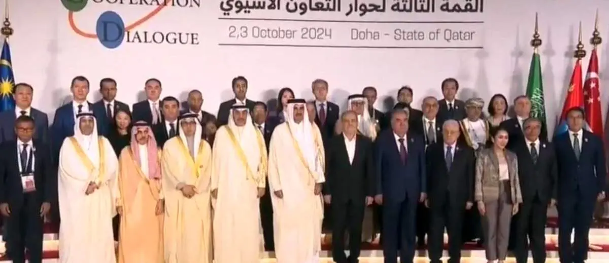 عکس یادگاری پزشکیان در اجلاس سران مجمع گفتگوی همکاری آسیا + ببینید