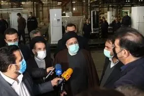 بازدید رئیس جمهور از کارخانه یخچال‌سازی بوژان لرستان