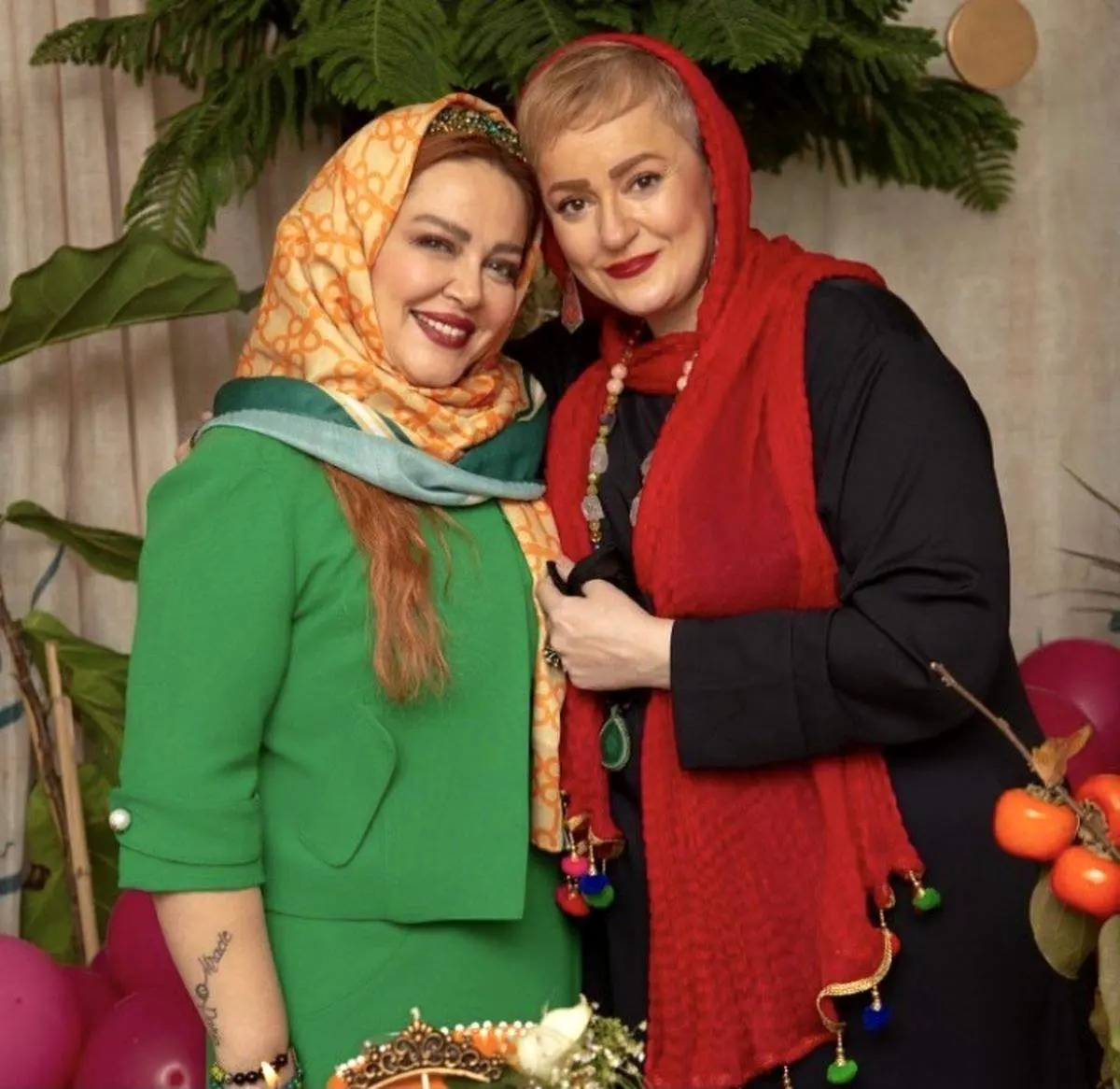 نعیمه نظام‌دوست و بهاره رهنما وقتی خیلی اضافه وزن داشتند!/ عکس