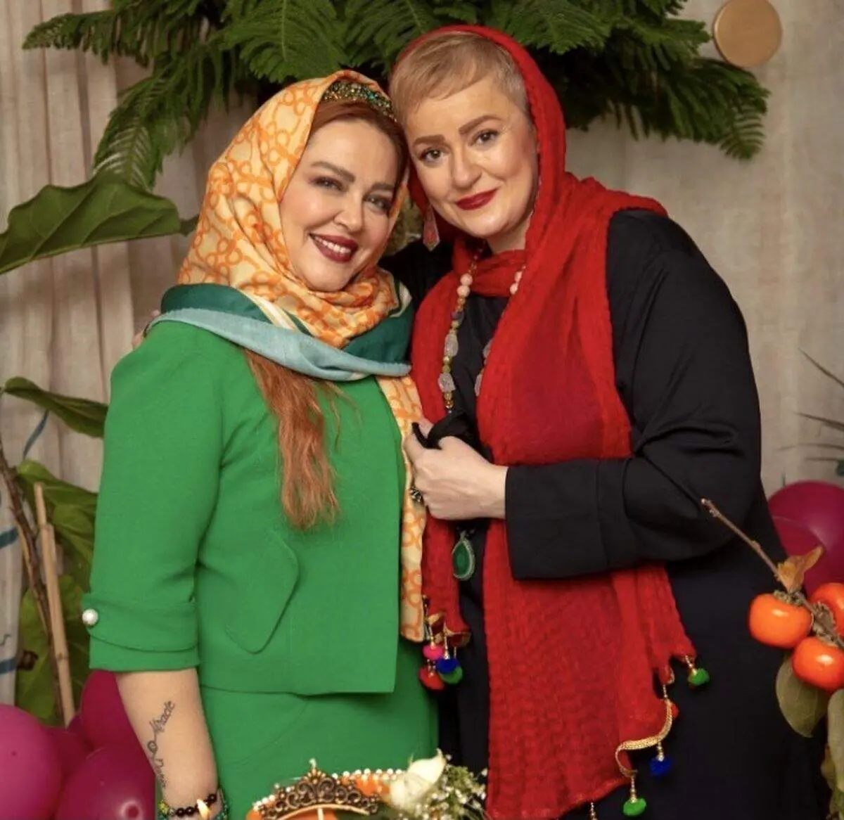 نعیمه نظام‌دوست و بهاره رهنما وقتی خیلی اضافه وزن داشتند!/ عکس