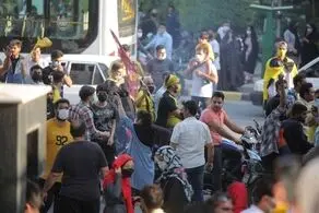 درگیری شدید بین هواداران پرسپولیس و سپاهان+عکس