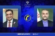 گفتگوی وزیر خارجه سریلانکا با امیرعبداللهیان