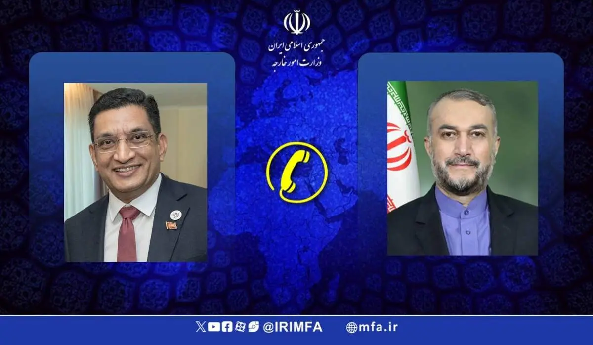 گفتگوی وزیر خارجه سریلانکا با امیرعبداللهیان