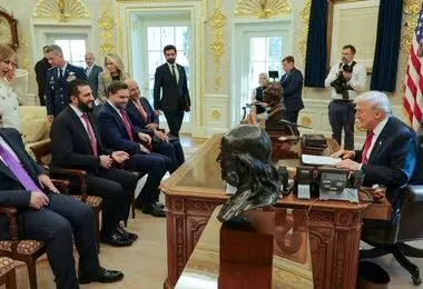 دیدار عجیب ترامپ و الجولانی در کاخ سفید 