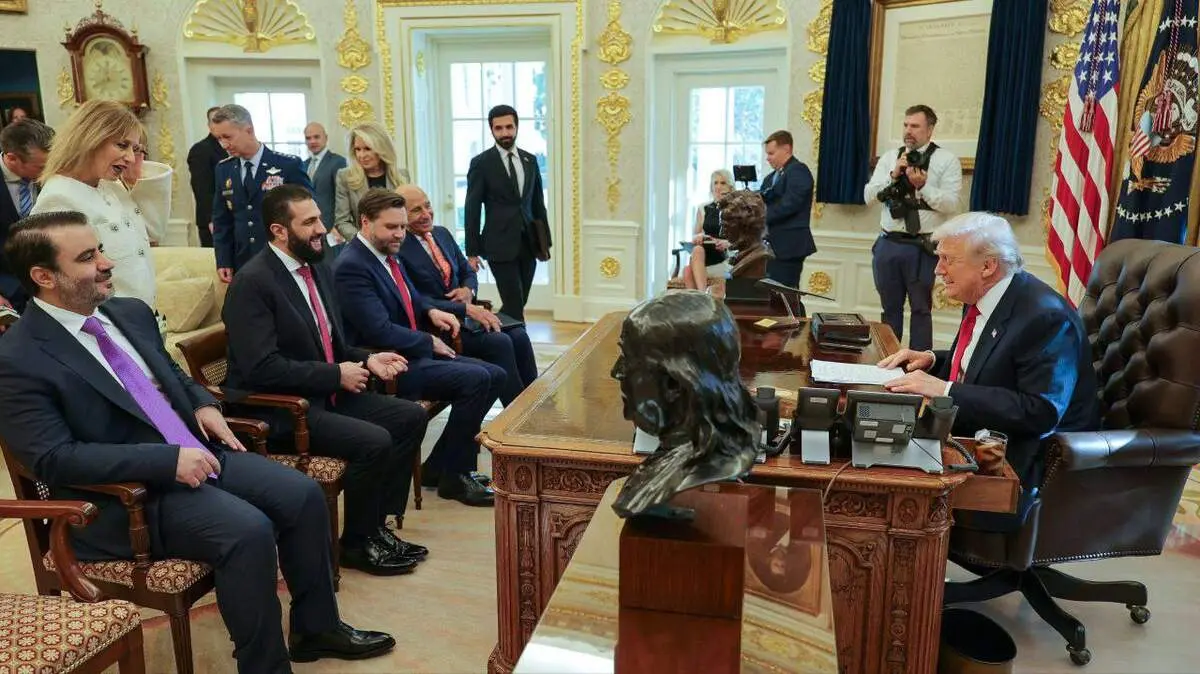 دیدار عجیب ترامپ و الجولانی در کاخ سفید 