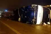 اسامی مصدومان حادثه واژگونی اتوبوس در کرمان