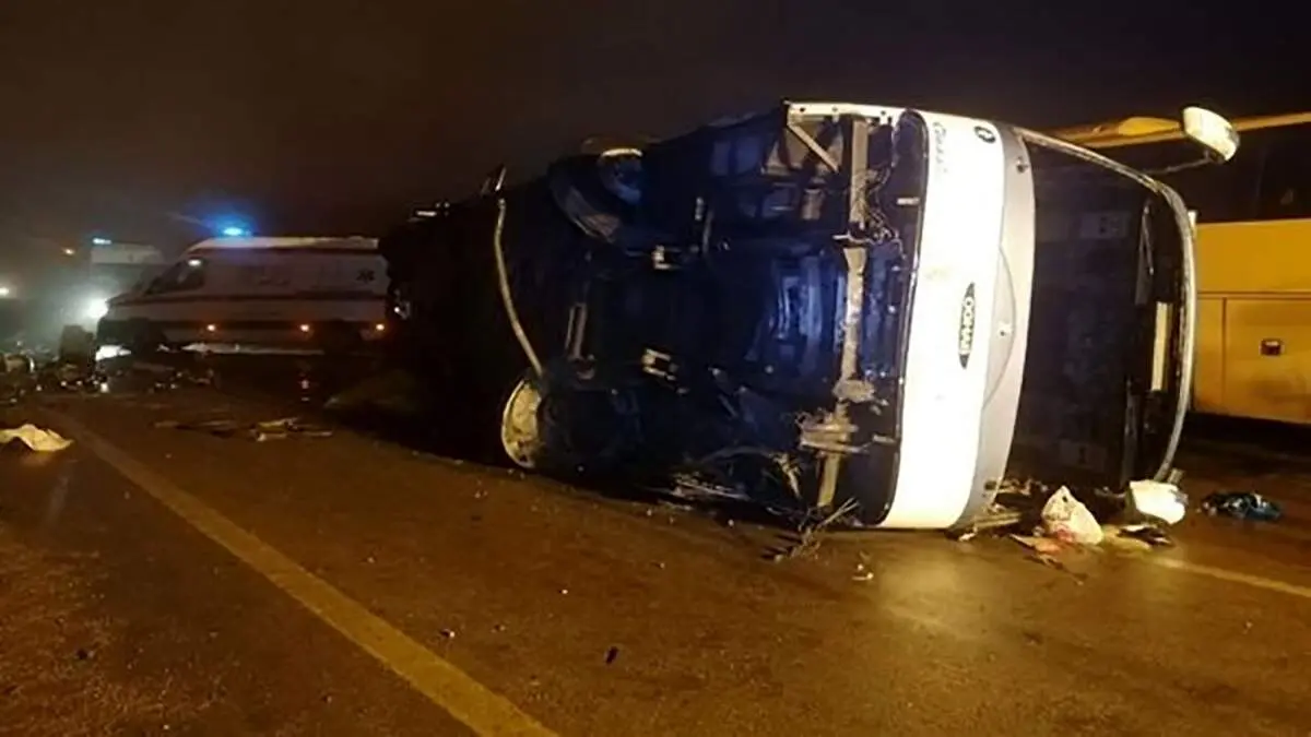 اسامی مصدومان حادثه واژگونی اتوبوس در کرمان