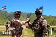 دست دادن جالب دو نظامی ارشد ایران و آذربایجان در نقطه صفر مرزی + عکس 
