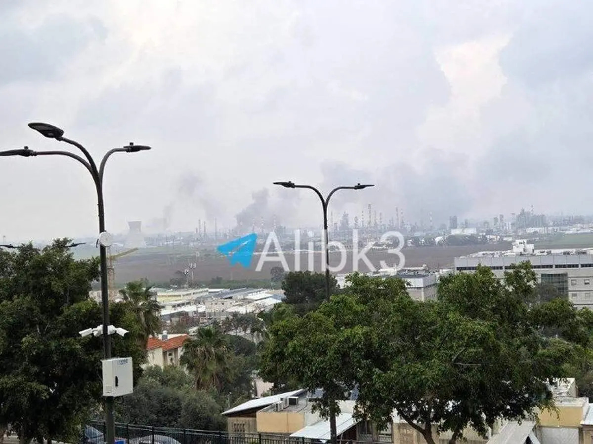 پالایشگاه حیفا هدف موشک‌های ایرانی