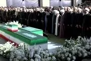 بدرقه میلیونی مردم در مصلی تهران/ اقامه نماز بر پیکرهای مطهر شهدا