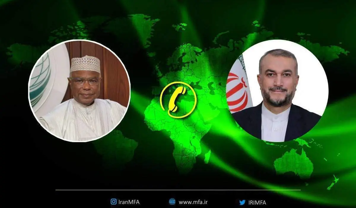 گفتگوی تلفنی وزیر امور خارجه کشورمان با دبیرکل سازمان همکاری اسلامی