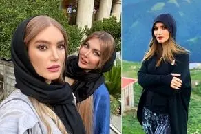 استایل عجیب خانم بازیگر معروف بدون روسری و با لباس شُتری!/ «متین ستوده» چرا این تیپ شوکه‌کننده را زد؟+ عکس عجیب