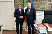 دیدار گروسی با وزیر خارجه ایتالیا پیش از آغاز مذاکرات تهران-واشنگتن در رم 
