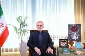 نشان روی کُت پزشکیان هنگام خواندن پیام نوروزی چه بود؟