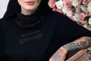 یک جای سالم  در بدن سحر قریشی نماند!/ پرسینگ و تتوهای جادوگرانه بر بدن سحر/ عکس