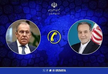 تماس تلفنی وزرای امور خارجه جمهوری اسلامی ایران و روسیه